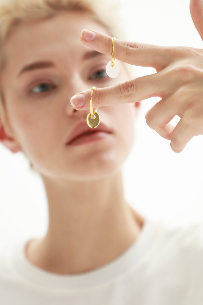 Golden Lucky Buckle Earring