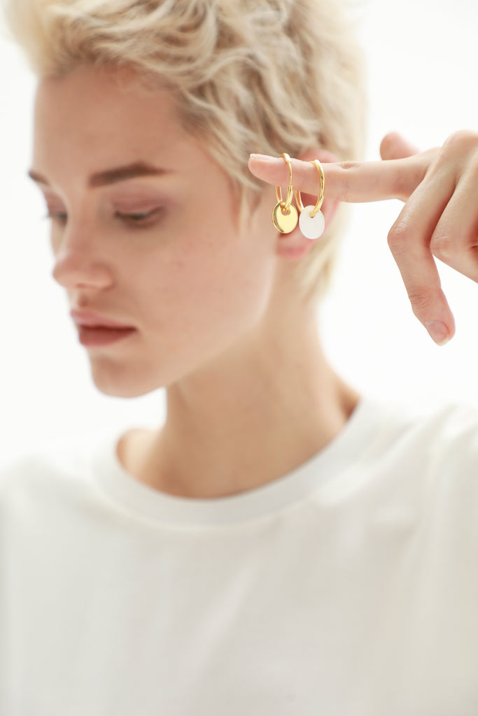 Golden Lucky Buckle Earring