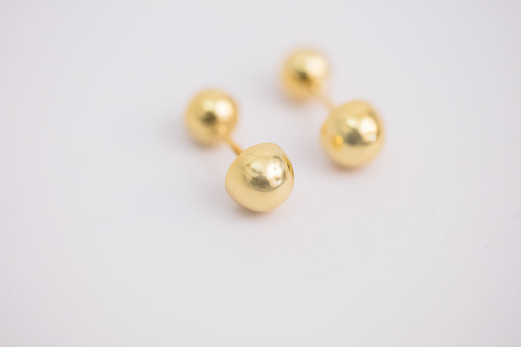 Golden Bead Earring / Brooch, Small